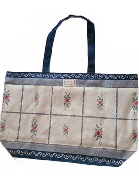 NWOT Sézane x Baziszt limited edition floral canvas tote bag